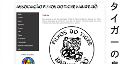 Desktop Screenshot of filhosdotigrekaratedo.com